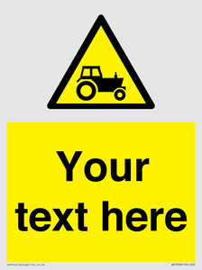 Custom warning farm machinery